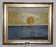 Painting 
Bornholm Oil on 
Canvas ca 53 x 
63 cm with the 
old golden 
frame Signed OH 
 The sun ...