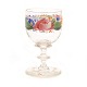 Emailledekoriertes Weinglas. Hergestellt um 1860. H: 11,9cm