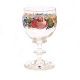 Emailledekoriertes Weinglas. Hergestellt um 1860. H: 11,5cm