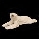 Royal Copenhagen polar bear #1250. H: 12,5cm. L: 31cm