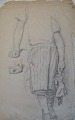 Tornøe, Wentzel 
(1844 - 1907) 
Dänemark: 
Skizze - ein 
Mädchen mit 
einer Puppe. 
Blei auf 
Papier. ...