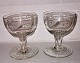 Pair of english wine glasses from c. 1840
