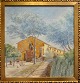Borch, Martin (1852 - 1937) Dänemark: Straßenszene aus Portofino. Italien. Aquarell auf Papier. ...
