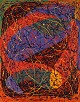 Svend Aage 
Krogstrup, 
Danish artist. 
Acrylic on 
board. Abstract 
composition. 
Dated 1991.
The ...