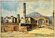 Gallo, Giovanni 
(20. 
Jahrhundert) 
Italien: 
Pompei. Zeit 
von Giave. 
Aquarell. 
Unterzeichnet. 
13 x ...