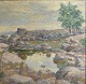 Moe, Andreas 
Carl (1877 - 
1952) Dänemark: 
Küstenstrecke 
auf Bornholm. 
Öl auf 
Leinwand. 
Signiert ...