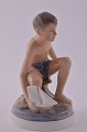 Dahl Jensen 
Porzellanfigur 
Junge mit 
Segelboot nr. 
1245. Höhe 14,5 
cm. Tadelloser 
Zustand, 1. 
Wahl.