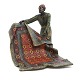 Large signed Bergmann, 1838-1936, bronze figurine. H: 17,5cm