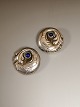 Georg Jensen 
Ear clip of 
sterling silver 
925s Design no. 
63B Diameter 
2.4cm.