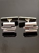 Art deco 
sterling silver 
cufflinks 1.8 x 
1.3 cm. from 
silversmith 
Willy Kromar 
Bagsv&#65533;r 
...