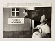 Wunderschönes Schwarz-Weiß-Foto des berühmten dänischen Traberpferdes Tarok und des ...