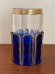 Beautiful old 
panel-cut royal 
blue / cobalt 
blue and clear 
crystal vase in 
the style of 
Moser ...