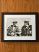 Original-Schwarz-Weiß-Vintage-Foto von Winston Churchill, dem englischen Premierminister, und ...