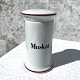 Bing & 
Gröndahl, 
Apotekerserien, 
Muskat # 497, 
10 cm hoch, 6 
cm Durchmesser, 
Design Bo 
Bonflis * ...