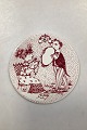 Bjørn Wiinblad: Red September plate from Nymølle - ...