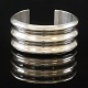 Hans Hansen silver bracelet. Size inside: 5,7x5,4cm