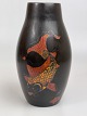 Vintage 
Asiatische 
Lackvase mit 
Motiv von 
Koi-Fischen 
oder 
Goldfischen 
sowie 
Sonnenaufgang 
oder ...