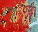 Thieme, 
Alexander 
Georgivitj 
(1953 - 2003) 
Russland / 
Dänemark: 
Komposition. 
Acryl auf 
Karton. ...