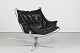 Sigurd Ressell
Falcon chair 
with 
chromium-plated 
frame
and black 
leather ...