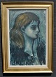 Lønholdt, Sigurd V. (1910 - 2001) Dänemark: Frauenporträt. Öl auf Leinwand. Unterzeichnet. 76 x ...