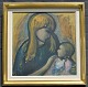 Lønholdt, Sigurd V. (1910 - 2001) Dänemark: Mutter mit Kind. Öl auf Leinwand. Unterzeichnet. 52 ...