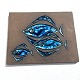 Knabstrup, Relief, Fisch, 30cm breit, 24cm hoch *Guter Zustand mit kleinen Flecken*