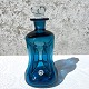 Holmegaard, Klukflaske, blau, 25 cm hoch, ca. 11cm breit *Guter Zustand*