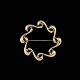 A. Dragsted - 
Copenhagen. 14k 
Gold Brooch.
Designed and 
crafted by A. 
Dragsted - ...