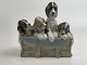 Große Hundefigur mit 4 Welpen aus der spanischen Porzellanmanufaktur Lladro - vermutlich von ...