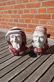 Dänische Keramik. Michael Andersen Keramik, Bornholm.Figuren des Fischerpaars oder Büsten des ...