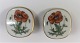 Royal Copenhagen. Flora Danica. Ear clips. Height 28 mm.