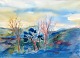 Bilgram, Jens 
(1937 - 2013) 
Dänemark: 
Landschaft. 
Aquarell auf 
Papier. 
Signiert 1997. 
40 x 55 ...