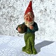 Weihnachtsmann aus Ton mit Leuchter, 20 cm hoch, 7 cm breit *Sehr schöner Zustand*
