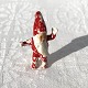 Winkende 
Weihnachtswichtel, 
5,5 cm hoch, 
Anfang des 20. 
Jahrhunderts 
*patinierter 
Zustand*