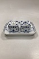 Royal Copenhagen Blue Fluted Plain Inkwell with tray No 127