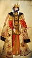 Frolova, Alla 
(1943 - ) 
Russia: Sketch 
for royal 
costume. 
Signed. Pastel 
with gilding. 
35 x 20 ...