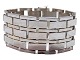 14 Carat white goldWide Block bracelet from 1958-1973