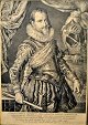 Porträt von 
König Christian 
IV. 1625. 
Kupferstich. 
Hergestellt von 
Joannes Muller, 
nach dem ...