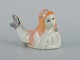 Doreen 
Middelboe for 
Aluminia/Royal 
Copenhagen, 
faience mermaid 
figure.
1970s.
First factory 
...
