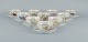 Royal 
Copenhagen, 
Saxon flower.
A set of ten 
antique ...
