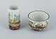 Ivan Weiss for 
Royal 
Copenhagen, 
vase and bowl 
in faience.
1975-1984.
In excellent 
...