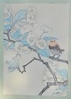 Ashikaga, 
Shizud (1917 - 
1991) Japan: 
Ein Vogel auf 
einem Ast. 
Holzschnitt. 31 
x 21,5 ...