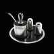 Svend Weihrauch 
- F. 
Hingelberg. Art 
Deco Sterling 
Silver Cruet 
Set - 1930s
Tray with ...