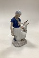 Bing & Grondahl Figurine of Girl with Goat No. 2180