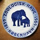 Commemorative 
plate from 
Royal 
Copenhagen. 
Published in 
1909 on the 
occasion of the 
Zoo's 50th ...