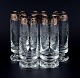 Murano, Italy, five mouth-blown and engraved drinking ...