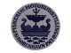 Royal 
Copenhagen 
Commemorative 
plate from 1912 
decorated with 
a viking ship 
and shields 
with the ...