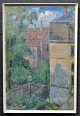 Nielsen, Egon 
(1894 - 1973) 
Dänemark: 
Huset, Sommer. 
Öl auf 
Leinwand. 
Unterzeichnet. 
68 x 45 ...