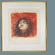 Kurt Trampedach 
Lithography in 
gold frame with 
passepartout 
behind glass. 
Signed 
Trampedach 93