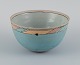 Ane-Katrine von 
Bülow, Danish 
contemporary 
ceramicist.
Unique bowl in 
turquoise with 
geometric ...